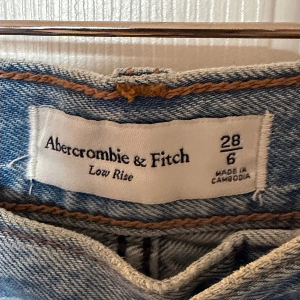 Abercrombie & Fitch Light Wash Denim Mini Skirt - Picture 2 of 3